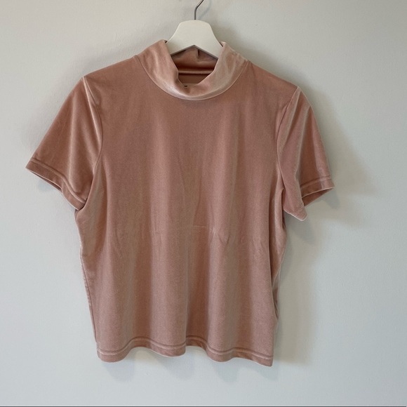 𝅺Madewell Velvet Mock Neck Top - Picture 12 of 12